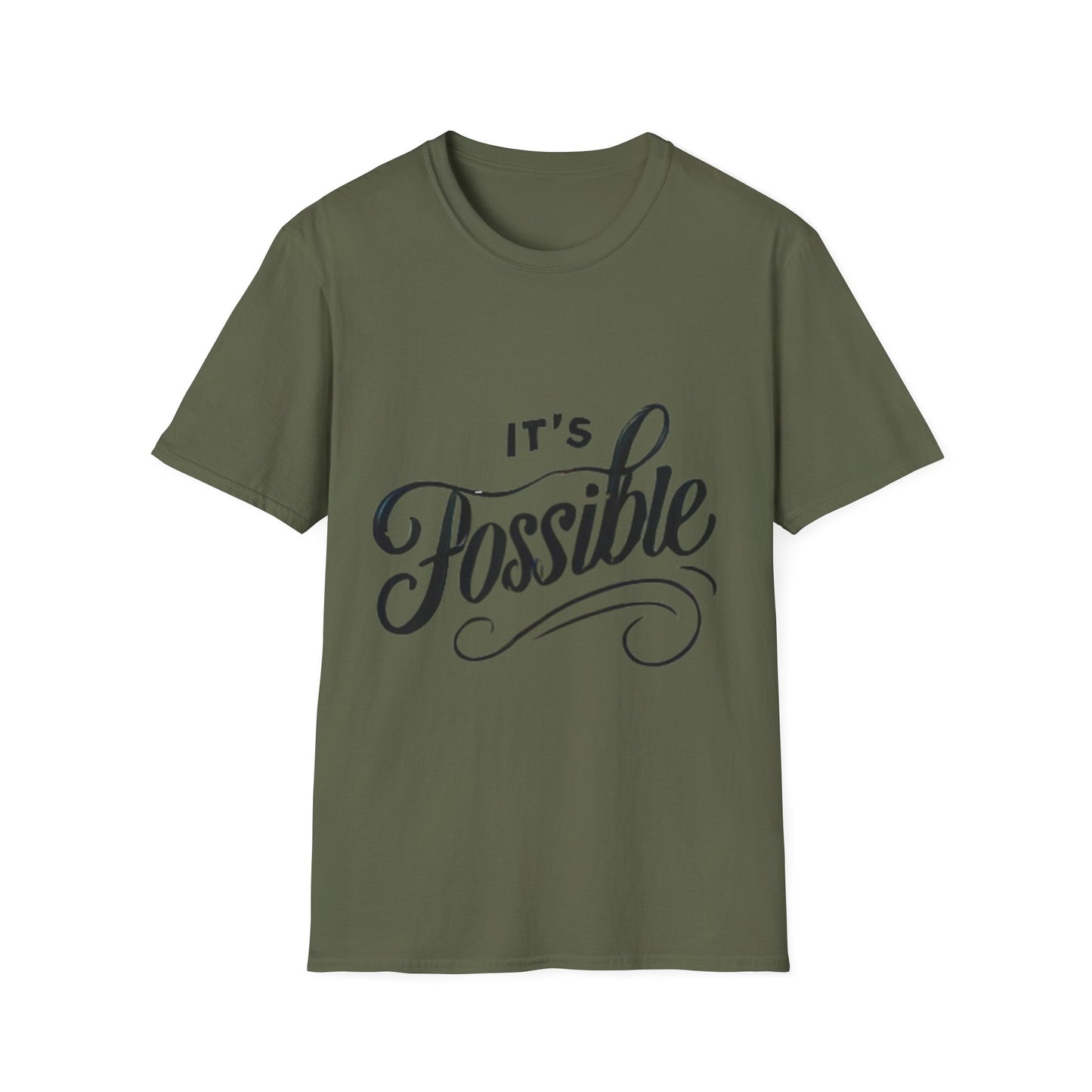 "It's Possible" Motivational Unisex Softstyle T-Shirt